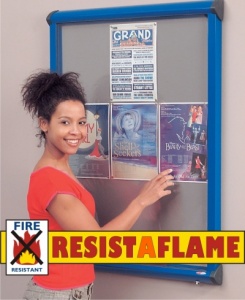 Resist-A-Flame Shield Top Hinged Showcase